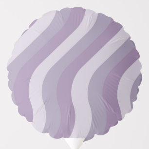 Purple Liquid Swirl Flow Groovy Stripe Y2K Pattern Balloon