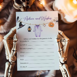 Purple Little Boo Halloween Advice and Wishes Game