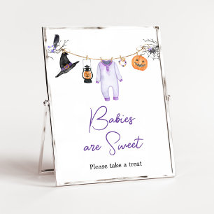 Purple Little Boo Halloween Babies are Sweet Poster