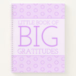 Purple Little Book Big Gratitude Journal Notebook