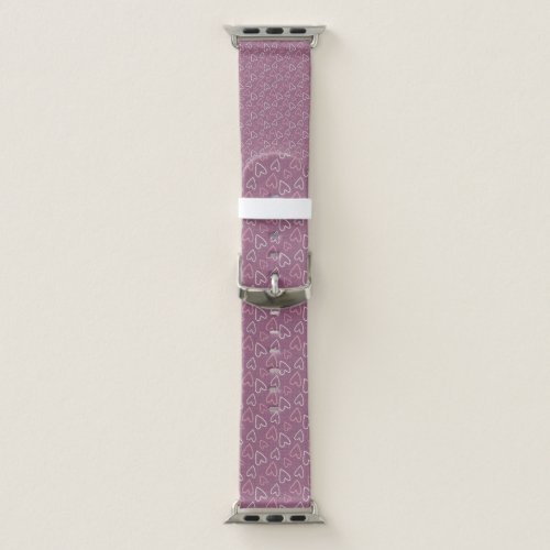 Purple Little Hearts Valentines Day Apple Watch Band