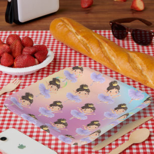 Purple Little Princess Ball Paper Plates