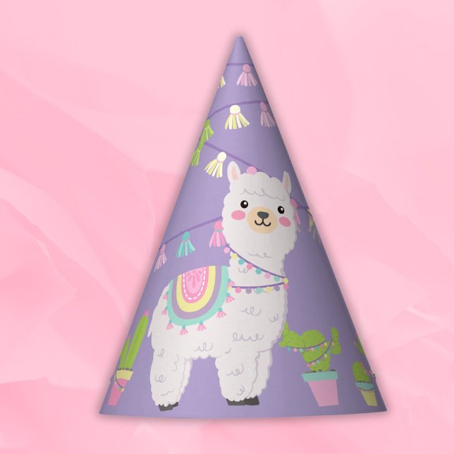PURPLE LLAMA FUN Party Hat (Creator Uploaded)