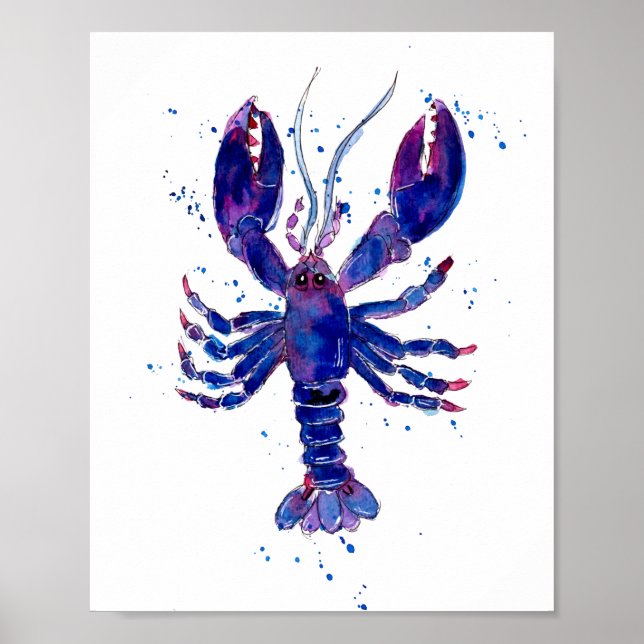 Purple Lobster Poster (Front)