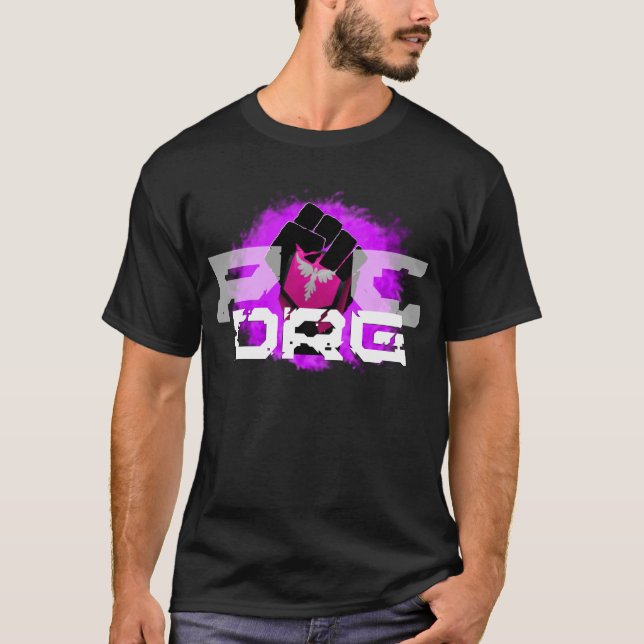 Purple logo T-Shirt: Men's Black T-Shirt (Front)