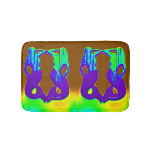 purple lookout mermaids bath mat