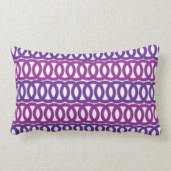 Purple Loop Pattern American Mojo Throw Pillow by nyxxie at Zazzle