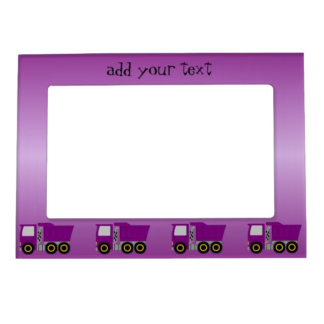 Purple Lorry Design Magnetic Frame (Front)