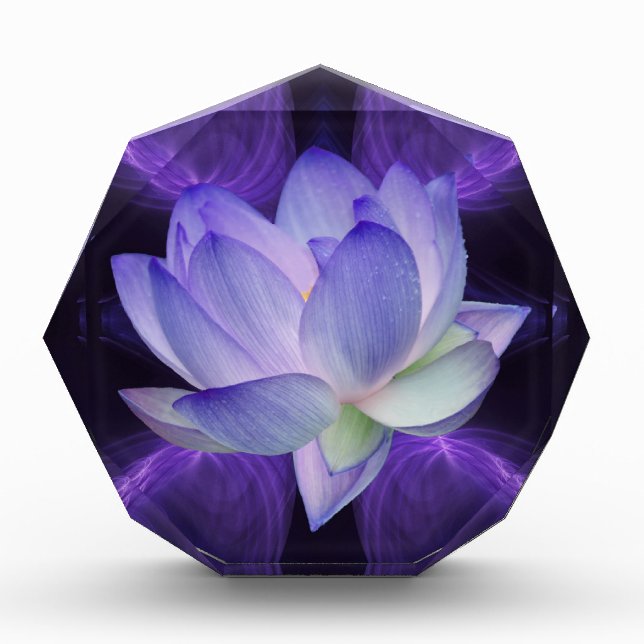 Purple Lotus and sacred geometry Award (Front)