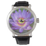Purple Lotus Blossom Watch at Zazzle