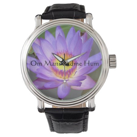 Purple Lotus Blossom Watch
