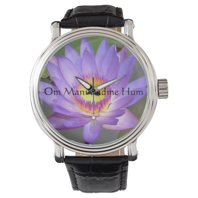 Purple Lotus Blossom Watch (Front)