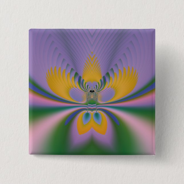 Purple Lotus Button (Front)