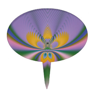 Purple Lotus Cake Topper
