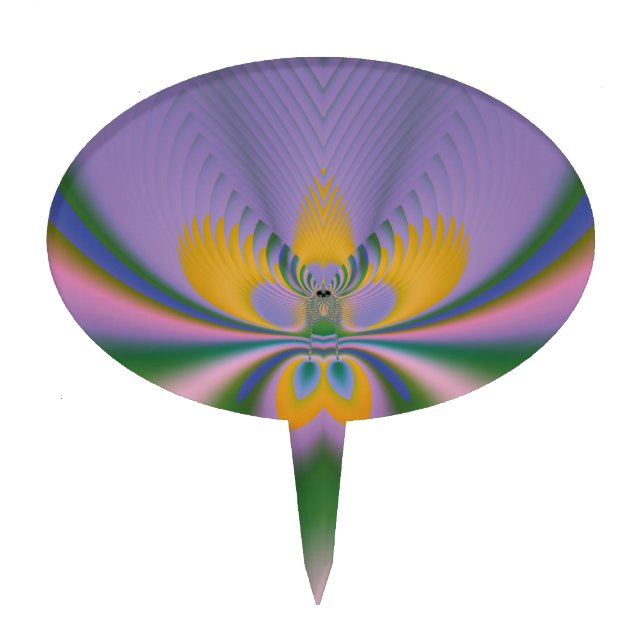 Purple Lotus Cake Topper (Front)