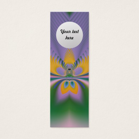 Purple Lotus Custom Bookmark (Front)