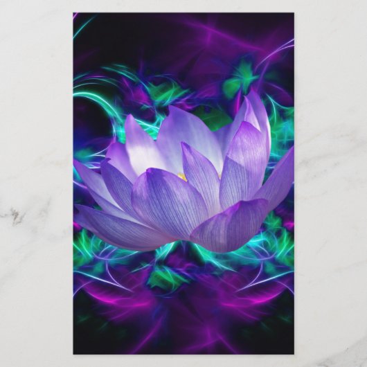 Purple lotus flower and its meaning (Front)