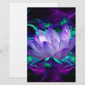 Purple lotus flower and its meaning (Front/Back)