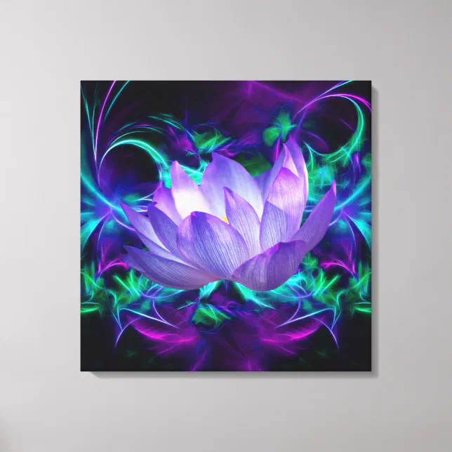 Purple Lotus flower and its meaning Canvas Print | Zazzle