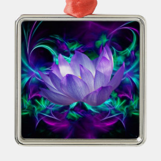 Purple lotus flower and its meaning metal ornament