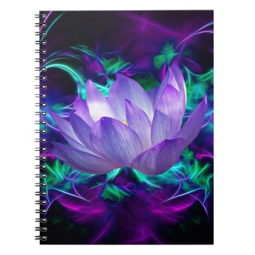Purple lotus flower and its meaning notebook