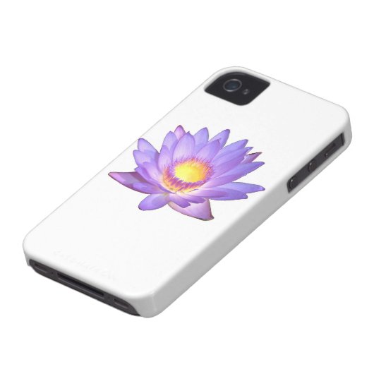 Purple Lotus Flower Case-Mate iPhone Case (Bottom)