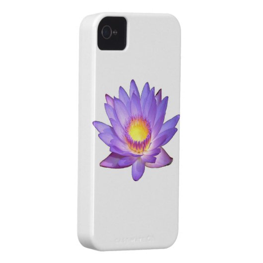 Purple Lotus Flower Case-Mate iPhone Case (Back/Right)