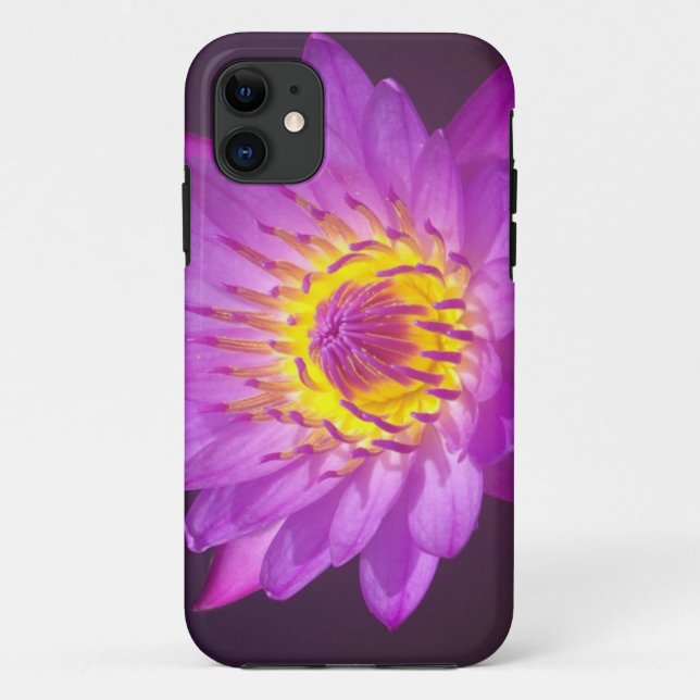 Purple Lotus Flower Case-Mate iPhone Case (Back)