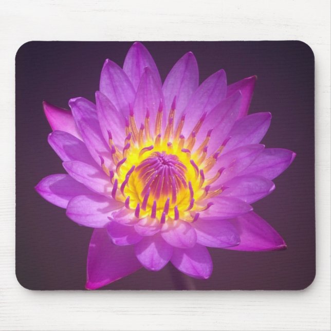 Purple Lotus Flower Mouse Pad (Front)