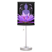 Purple Lotus Flower Yoga Meditation Zen Table Lamp (Right)