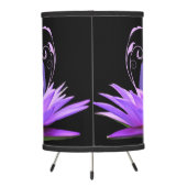 Purple Lotus Flower Yoga Meditation Zen Tripod Lamp (Back)
