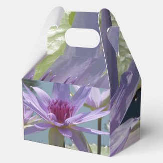 Purple Lotus Flowers Close Up Favor Box