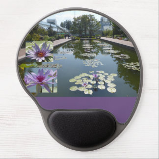 Purple Lotus Flowers in Pond Mouse Pad