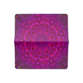 Purple Lotus Kaleidoscope Check Book Cover (Open)