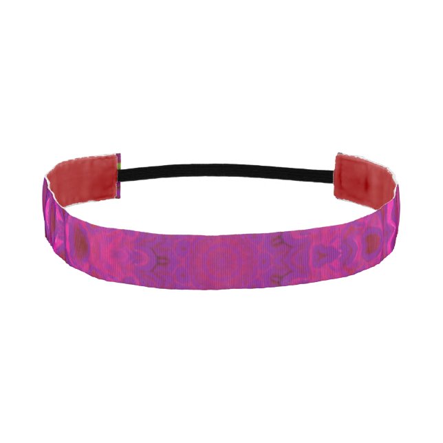 Purple Lotus Kaleidoscope No-Slip Headband (Front)
