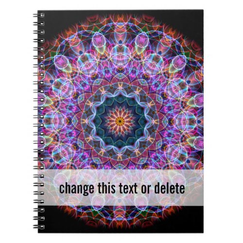 Purple Lotus kaleidoscope Notebook