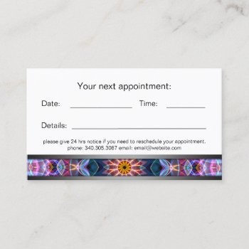 Purple Lotus Mandala Appointment Card by WavingFlames at Zazzle