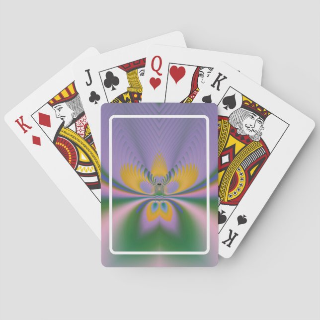 Purple Lotus Poker Cards (Back)