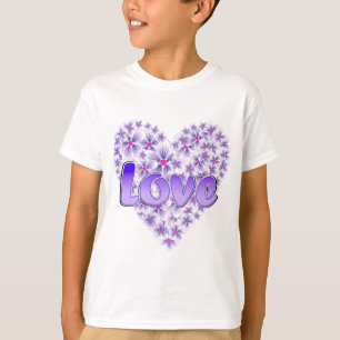Purple Love and Daisies T-Shirt