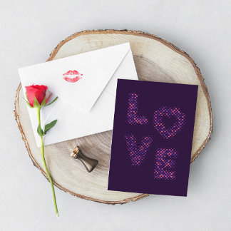 Purple love. card