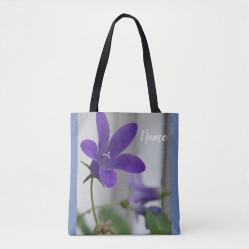 Purple love  Custom Name Tote Bag