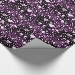 Purple Love Heart Shape Wrapping Paper Purple Love Heart Shape Wrapping Paper