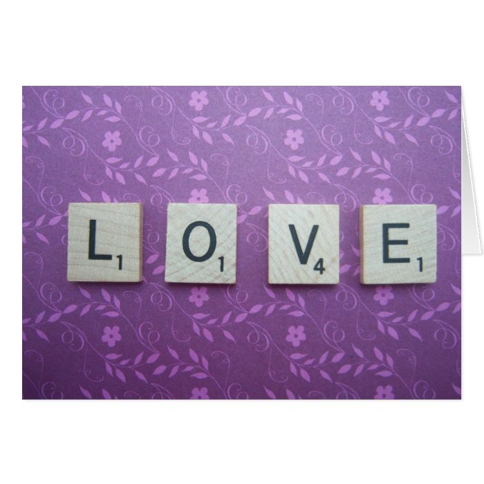 Purple Love Valentine's Day Card