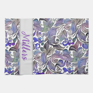 Purple lovers fav! Fun Flourishes. Personalized Kitchen Towel