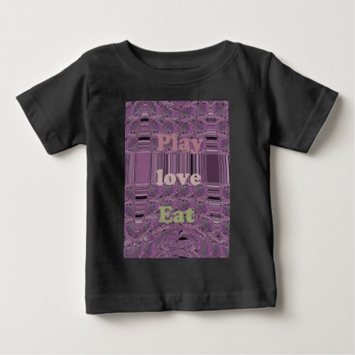 Purple  Loves   Play Eat Africa South Traditional Baby T_Shirt