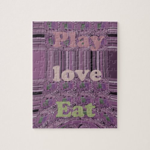 Purple  Loves   Play Eat Africa South Traditional Jigsaw Puzzle