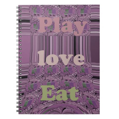 Purple  Loves   Play Eat Africa South Traditional Notebook