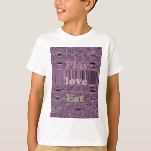 Purple  Loves   Play Eat Africa South Traditional T_Shirt