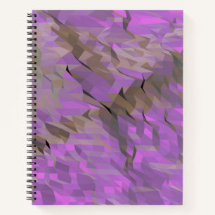 Purple Low-Poly Bullet Journal / Lined Notebook