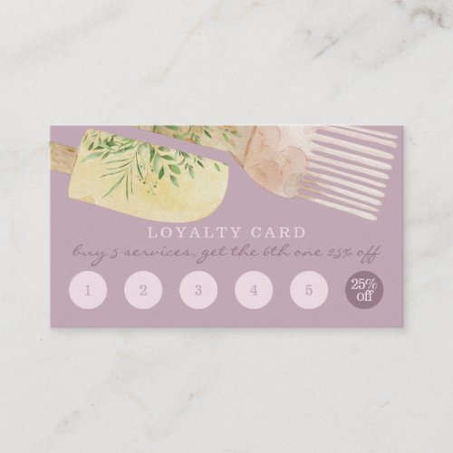 Purple Loyalty Unique Pastry Cooker Bakery Business Card